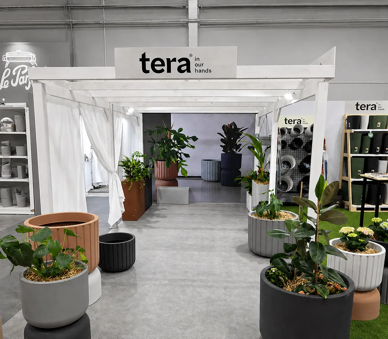 Structure pergola pour gamme Tera In Our Hands