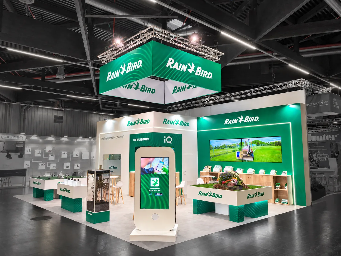 Stand Rainbird 95m2 - Murs 4m de hauteur