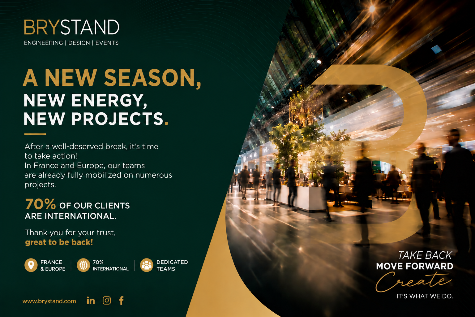 Brystand team preparing for the new event season